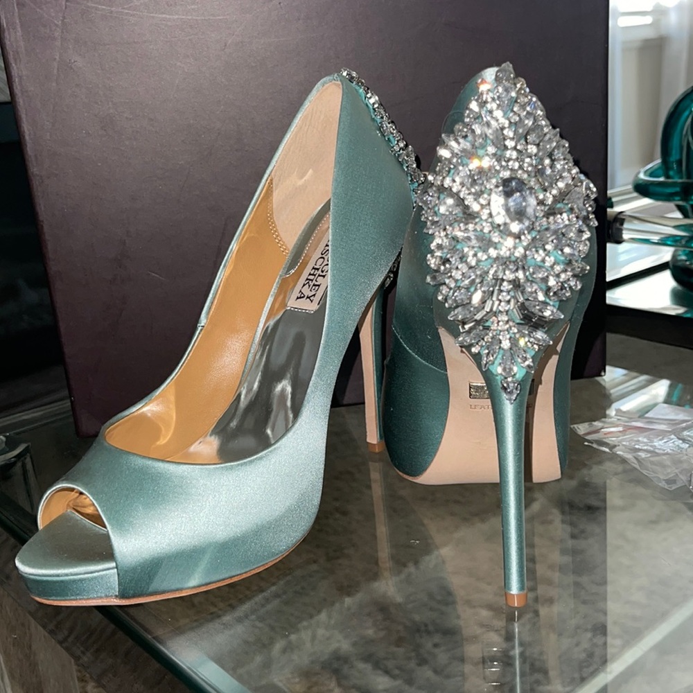Badgley Mischka Bejeweled Pumps